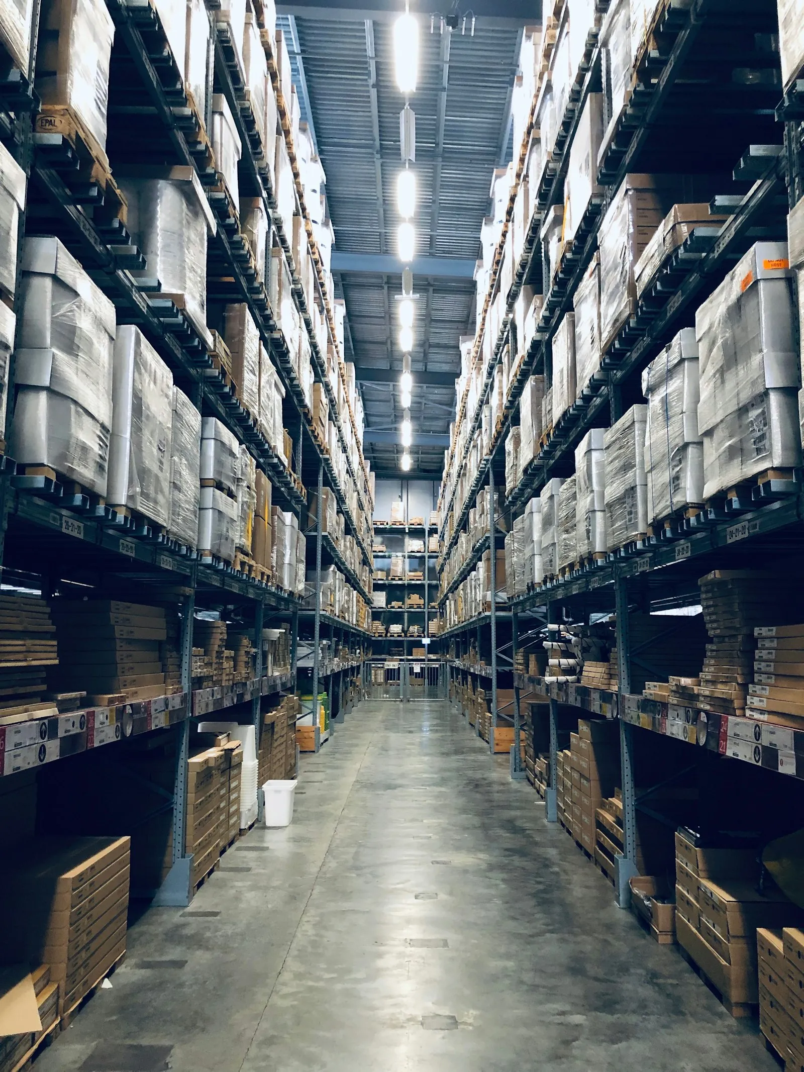 Industrial warehouse and supply logistics